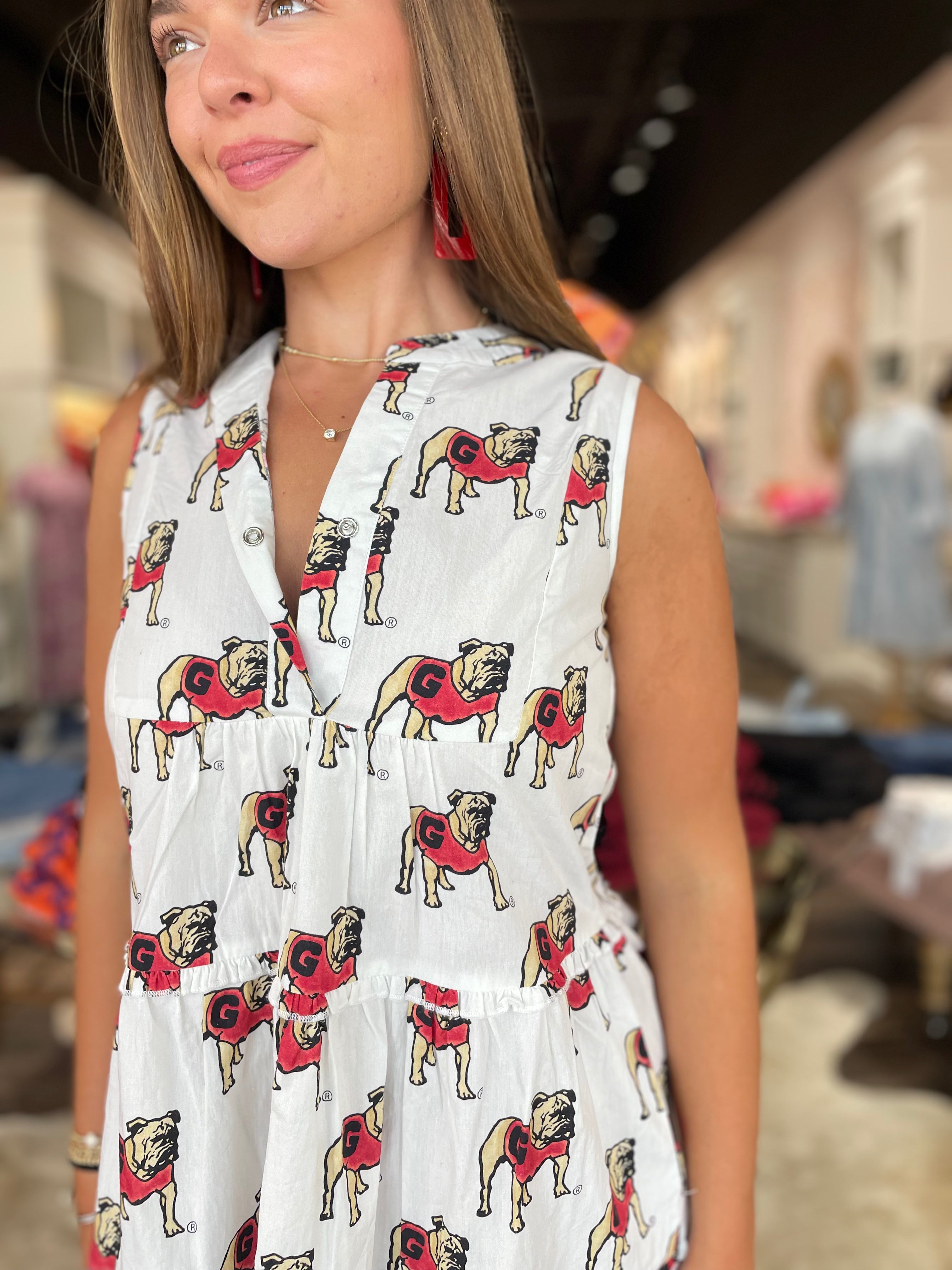 Poplin Tiered Dress - Georgia
