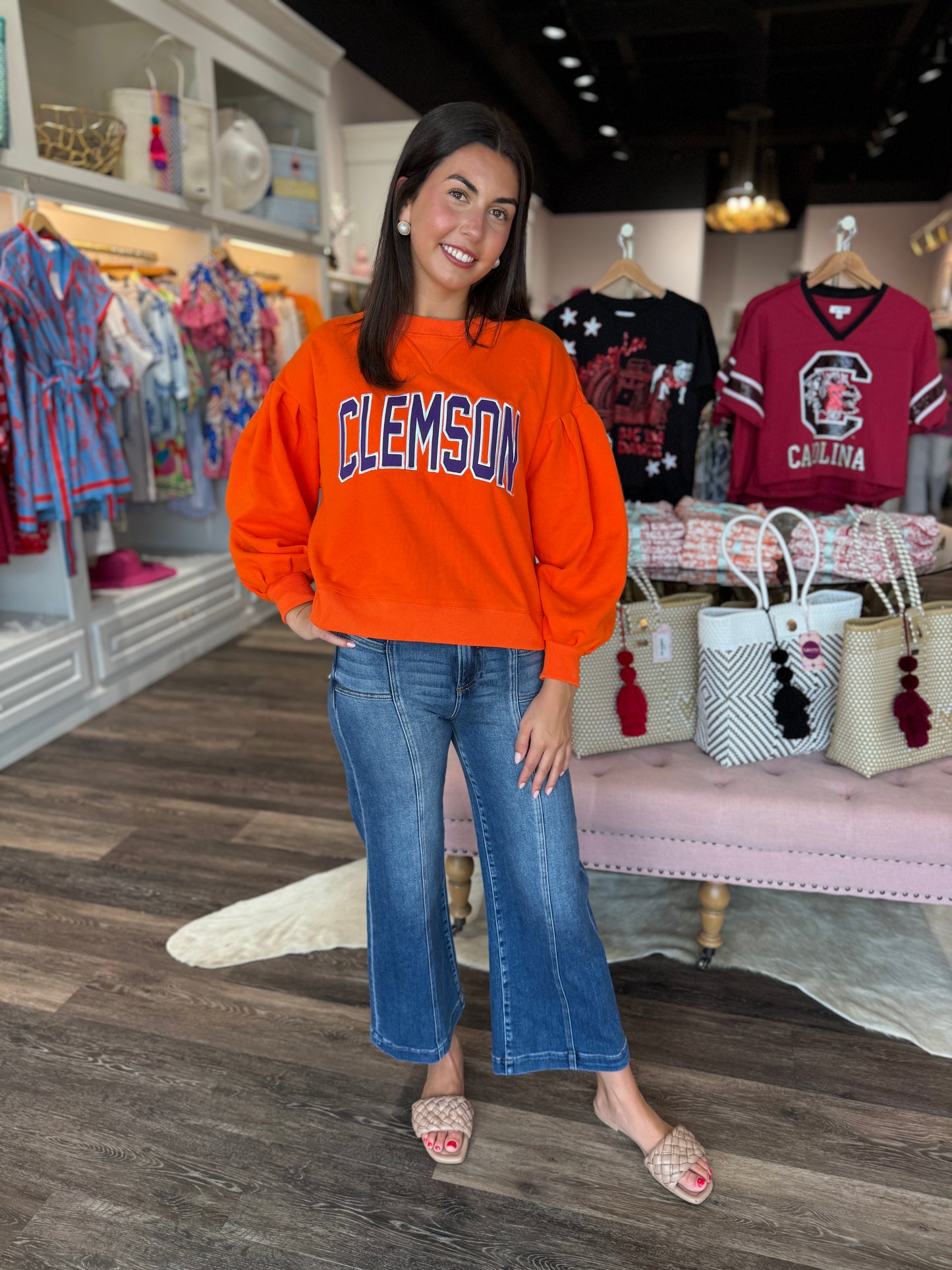 The Legacy Fleece Crewneck Clemson