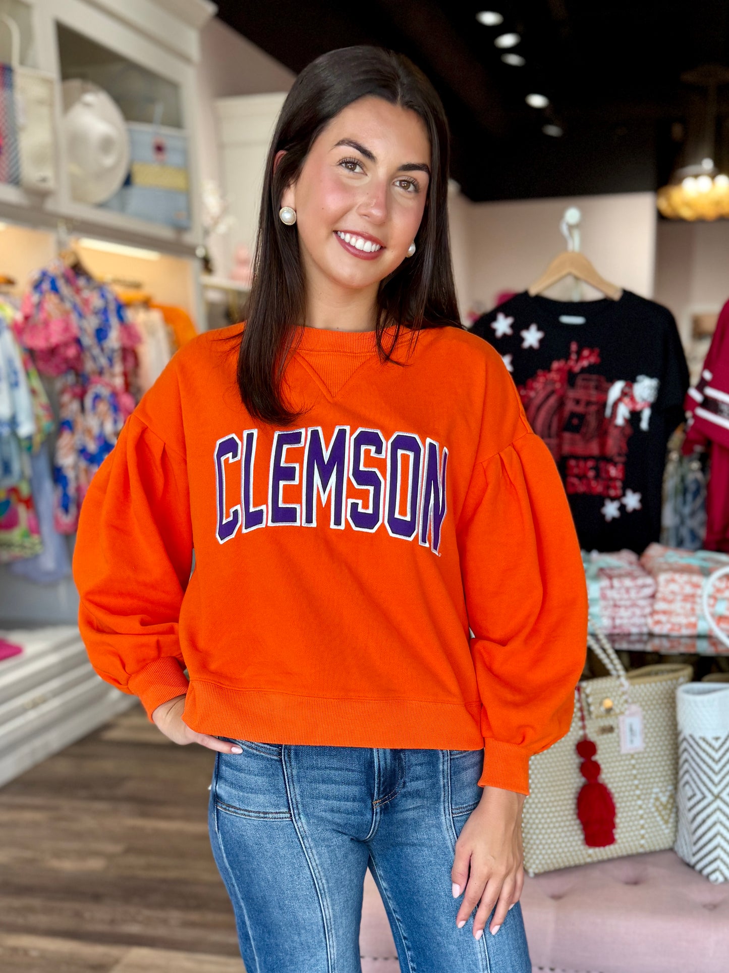 The Legacy Fleece Crewneck Clemson