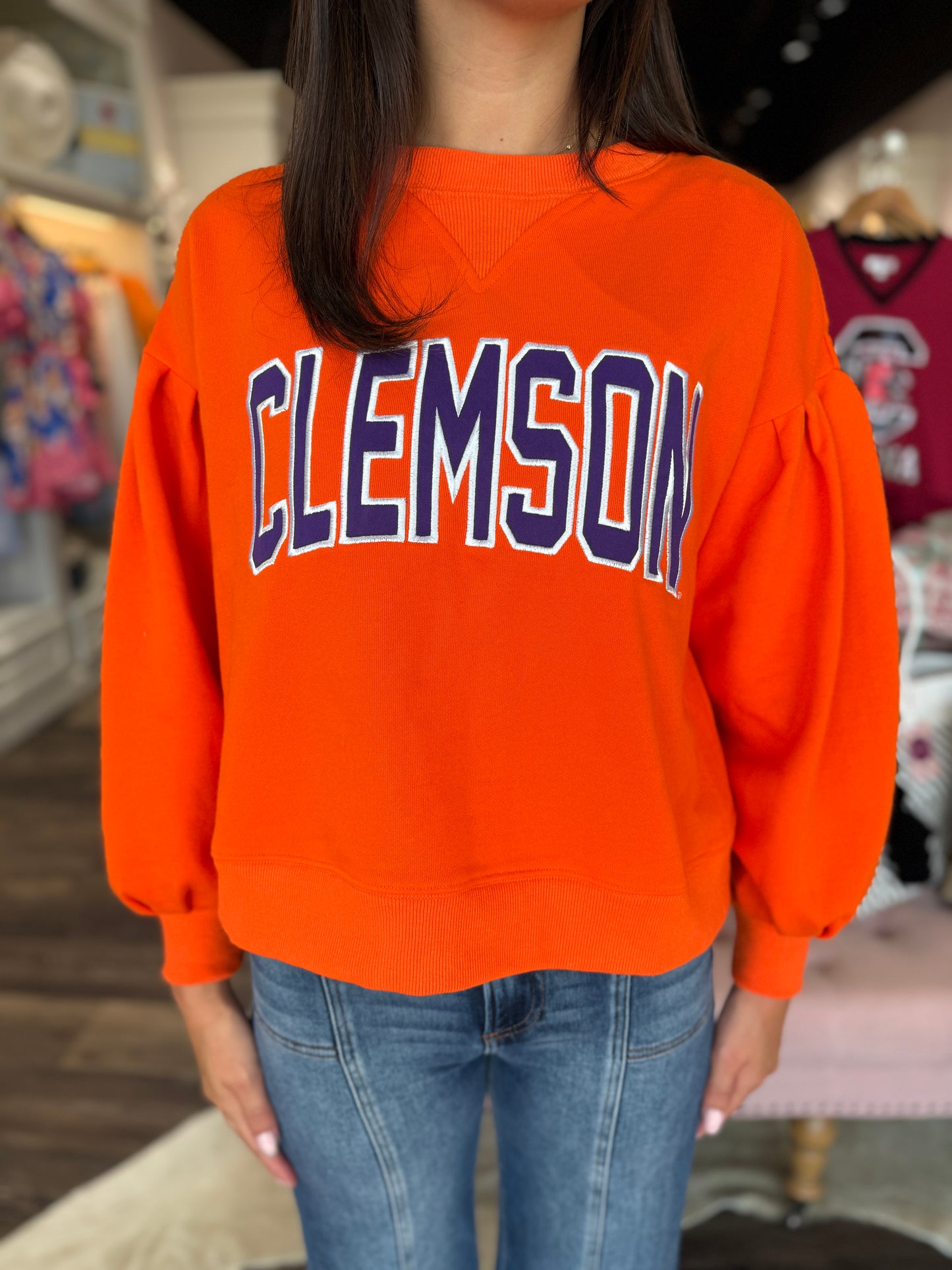 The Legacy Fleece Crewneck Clemson