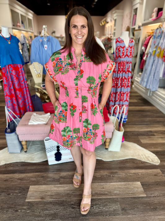 Maude Vivante Yana Dress Pink Isles