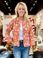 The Charlotte Jacket Orange Floral