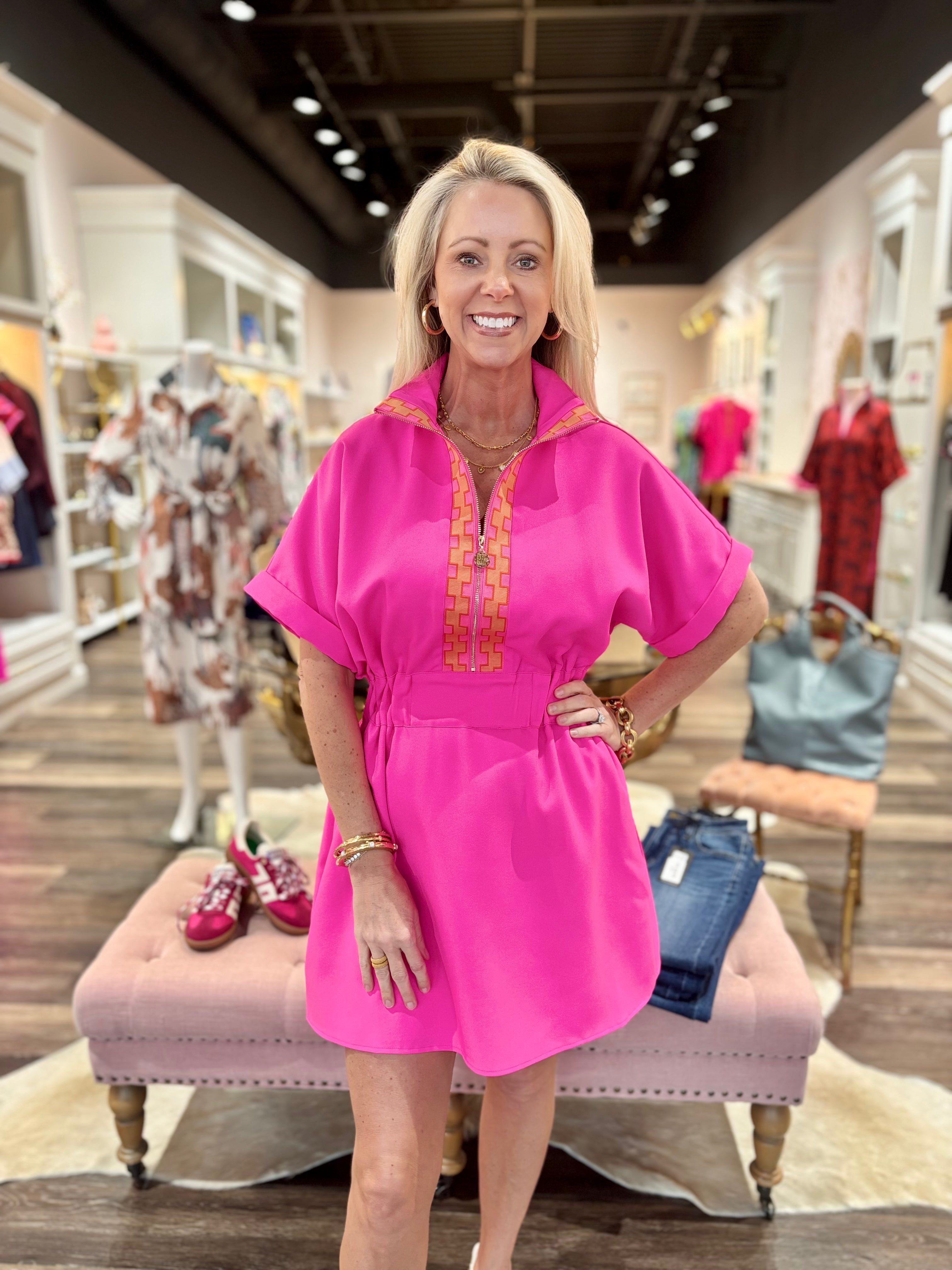 Emily McCarthy Pullover Dress Pink Glow