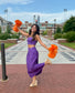 The Lavendar Luxe Studded Skirt Set