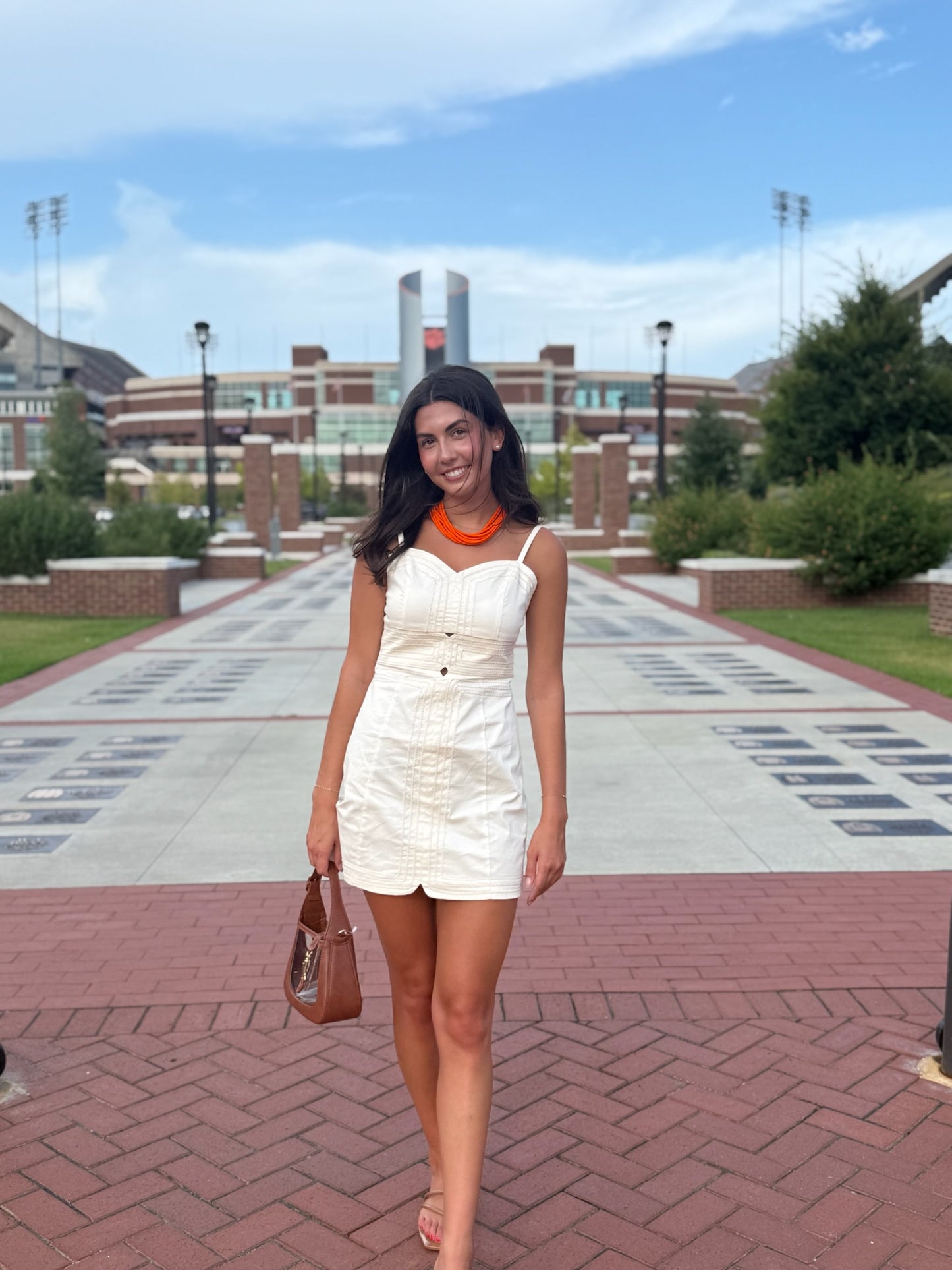 The Emery Cream Mini Dress