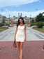 The Emery Cream Mini Dress