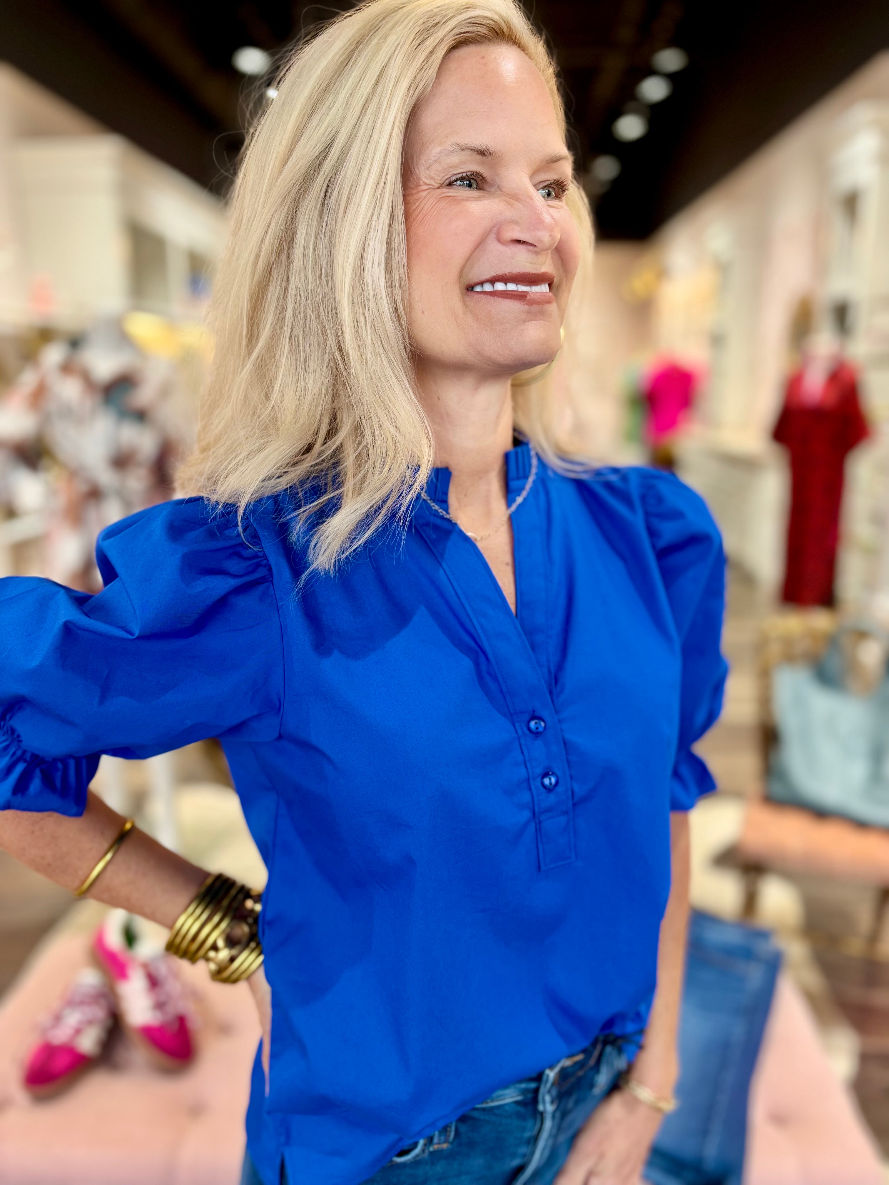 Maude Vivante Isla Top Blue