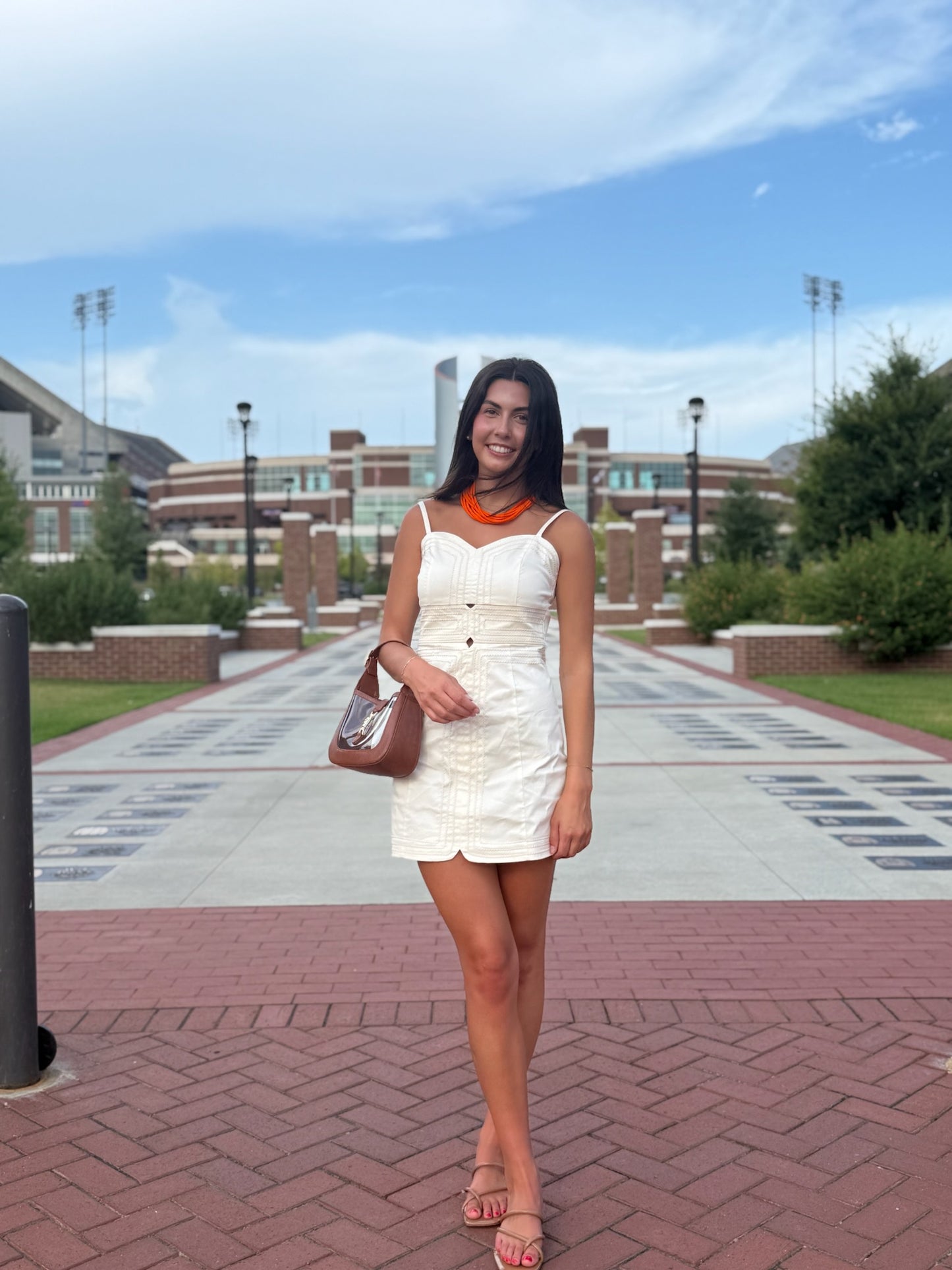 The Emery Cream Mini Dress