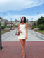 The Emery Cream Mini Dress