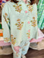 Ivy Jane Print Swing Jacket Aqua