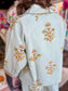 Ivy Jane Print Swing Jacket Aqua