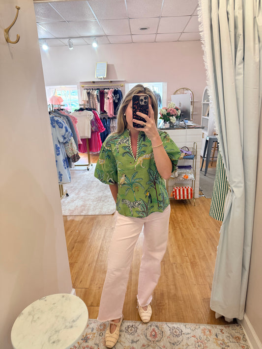 Savannah Breeze Puff Sleeve Top