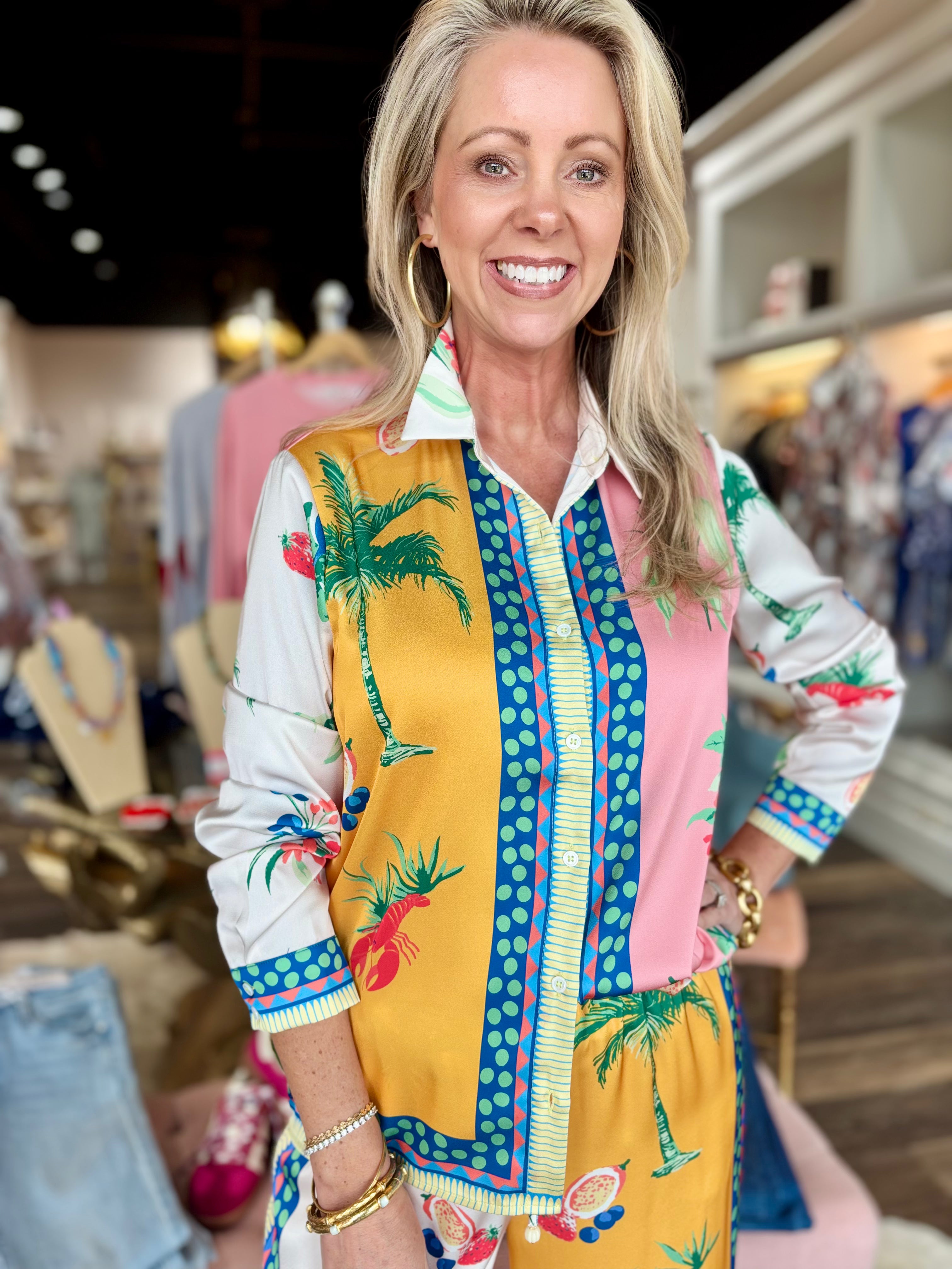 Palm Tree Blouse