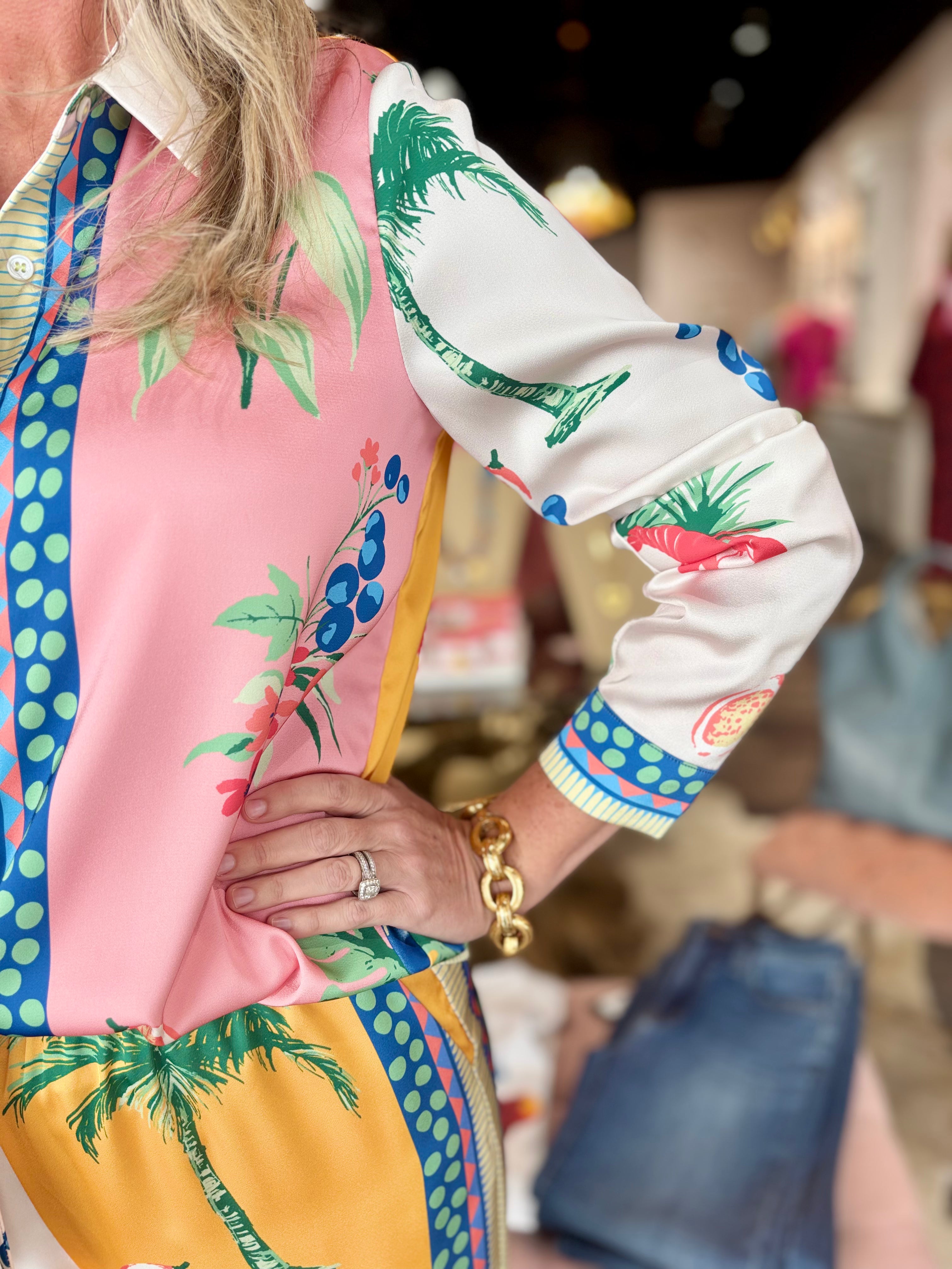 Palm Tree Blouse