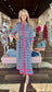 Vilagallo Brenda IKAT SHIRT DRESS NAVY