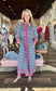 Vilagallo Brenda IKAT SHIRT DRESS NAVY