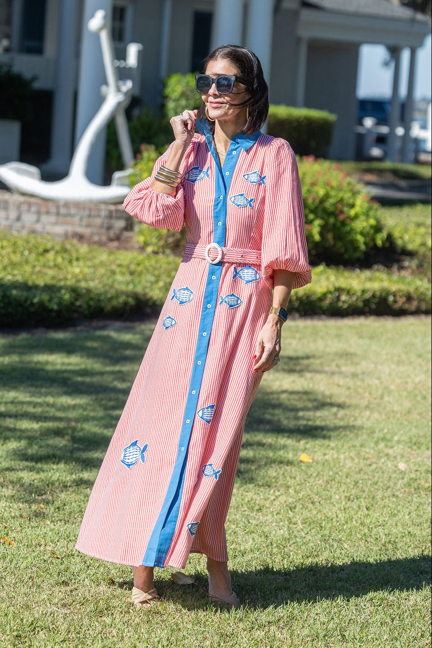 Garland Lyla Dress Fish Applique