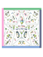 Vilagallo Let's Par Tee Multicolor Golf Print Scarf