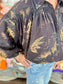 Entro Midnight Meadow Button Front Top