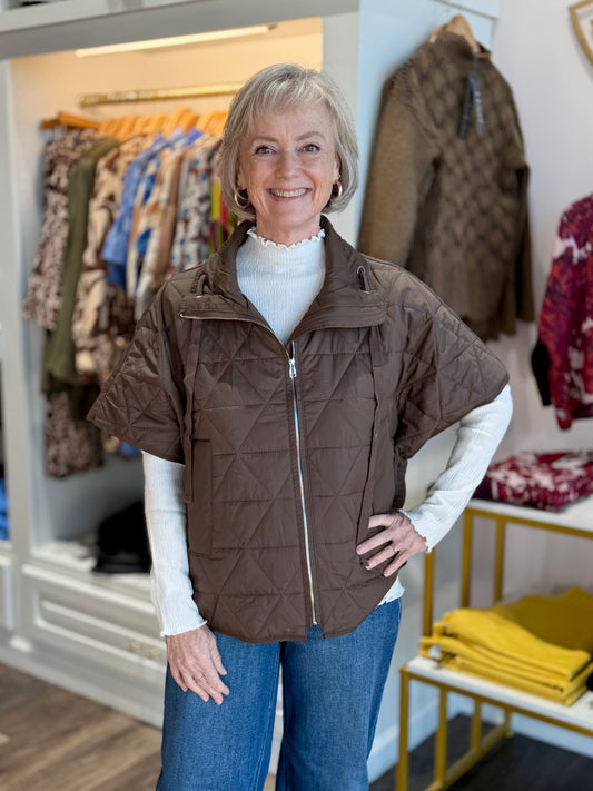 Joh Apparel Jamel Quilted Puffer Jacket Umber