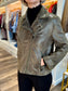 Lysse Emory Vegan Suede Moto Jacket Woodland Snake