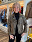 Lysse Emory Vegan Suede Moto Jacket Woodland Snake