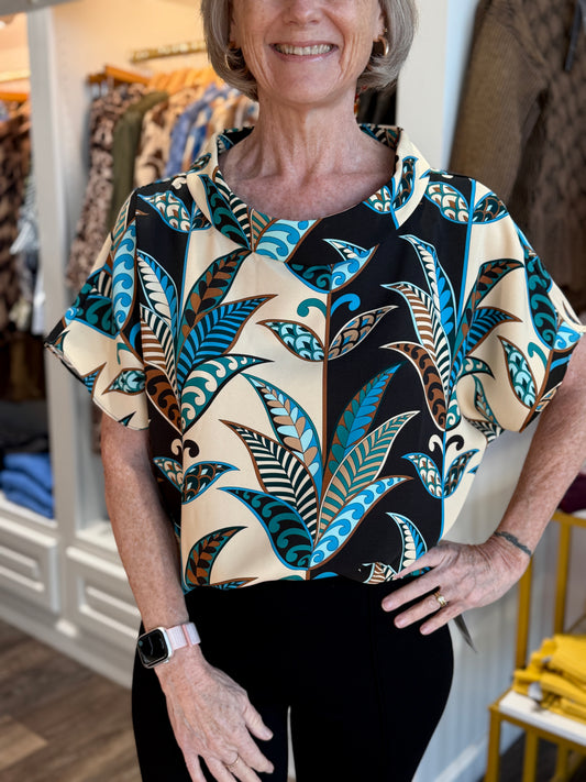 Tyler Böe Mary Italian Print Topper