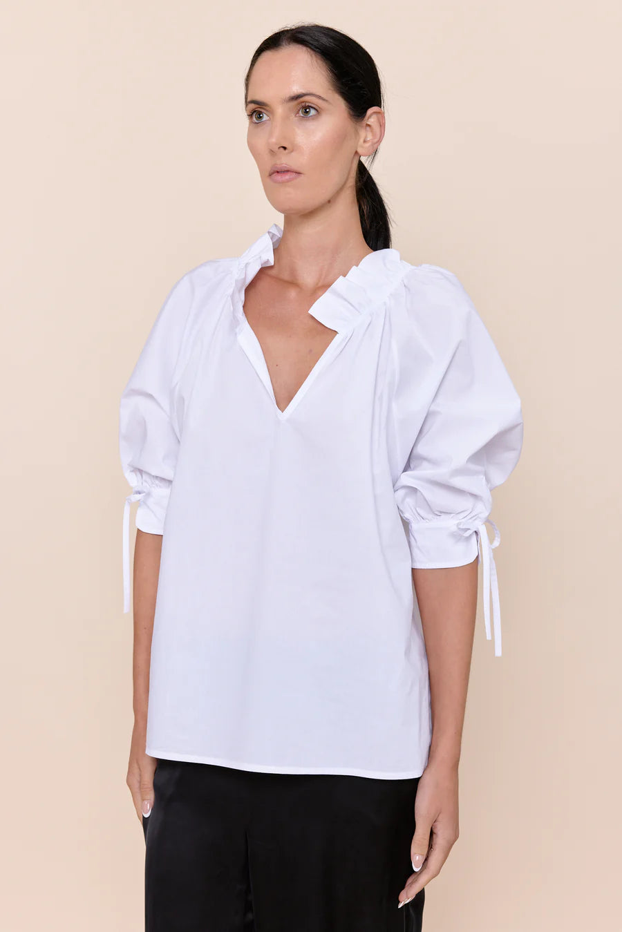 Sofia Eloise Top White