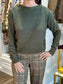 Lysse Adelaide Button Trim Pullover Sweater Mosswood