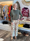 Lysse Adelaide Button Trim Pullover Sweater Mosswood