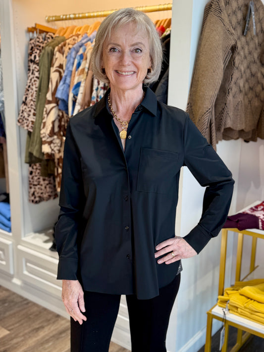Lysse Schiffer 2.0 Button Down Shirt Black