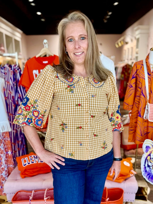 Ivy Jane Check Garden Top