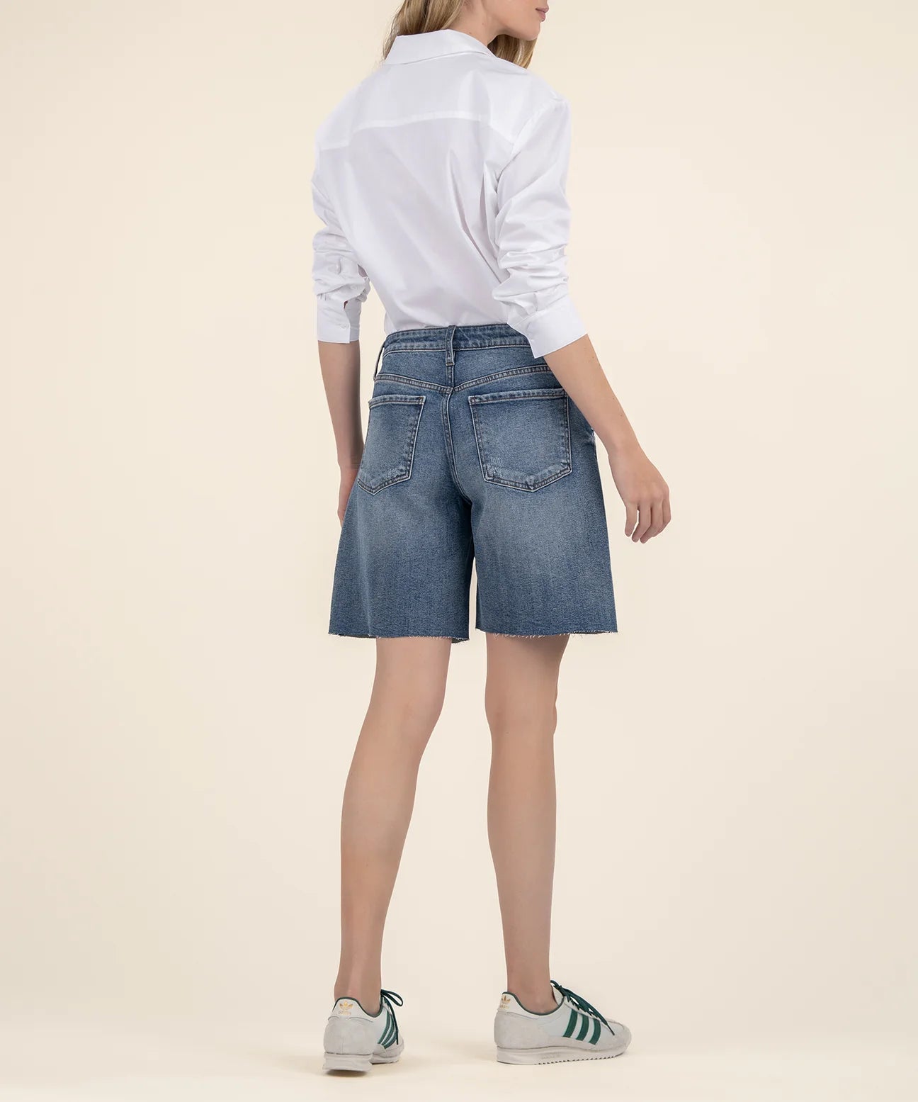 Kut Hailey Hailey High Rise Bermuda Vigor W/Dk Base Wash