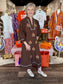 Uncle Frank Kaftan Dress With Folkloric Embroidery