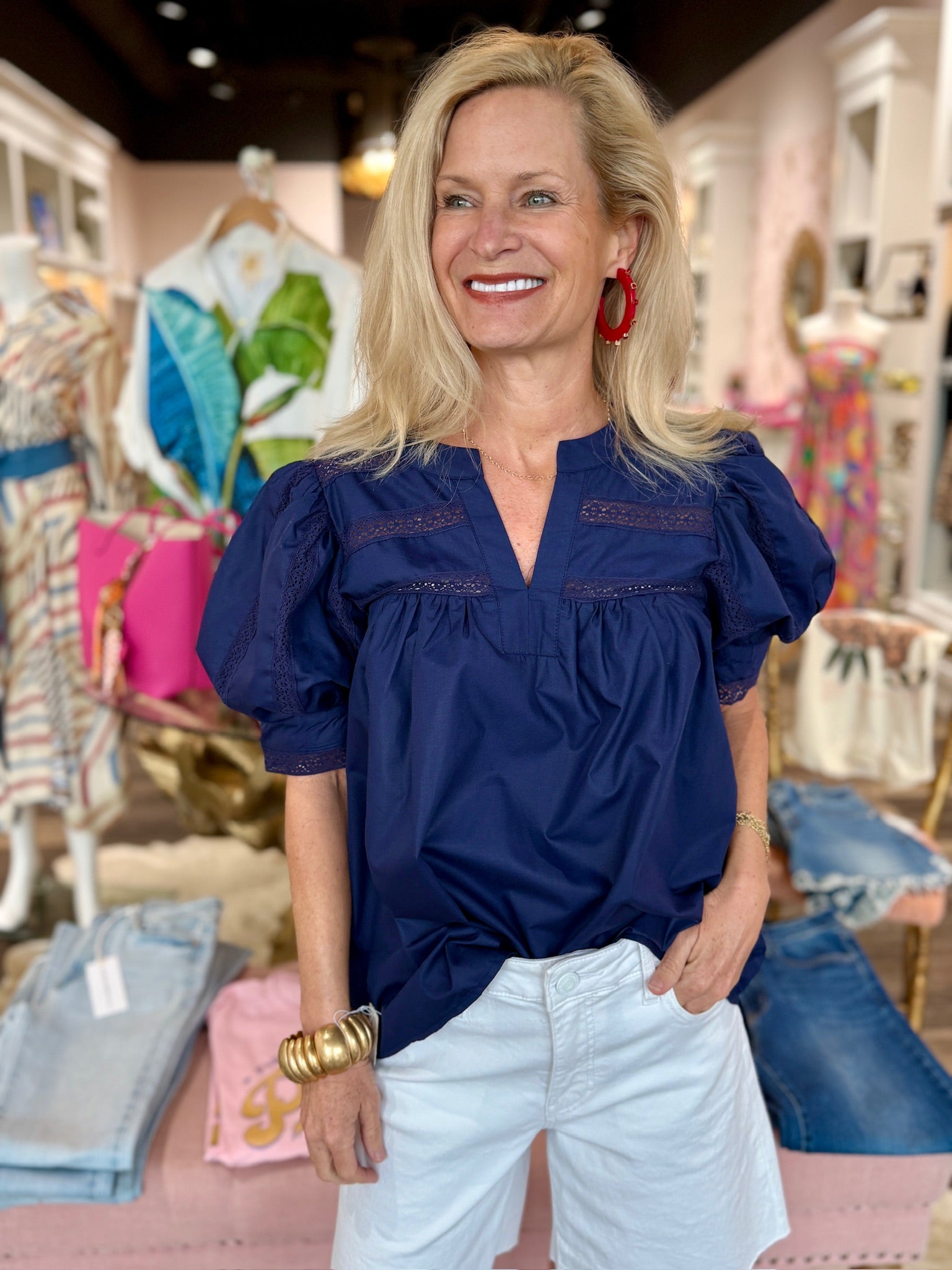 Navy Blouse