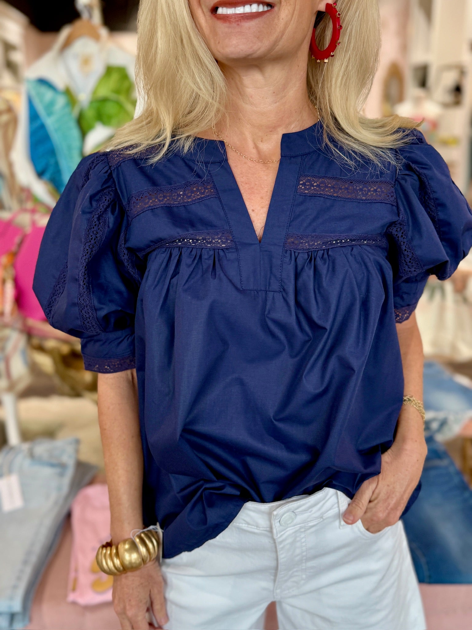 Navy Blouse
