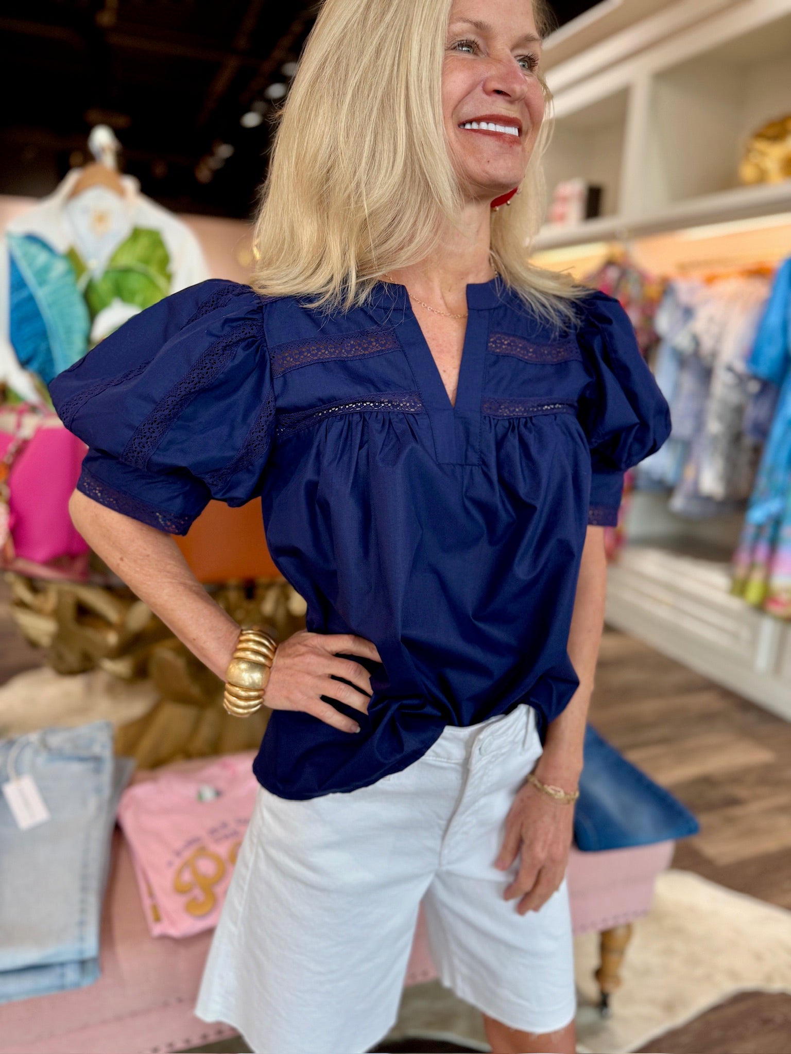 Navy Blouse