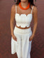 The Scalloped Chic Skirt Set