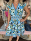 Bindu Mini Celine Dress Hydrangeas