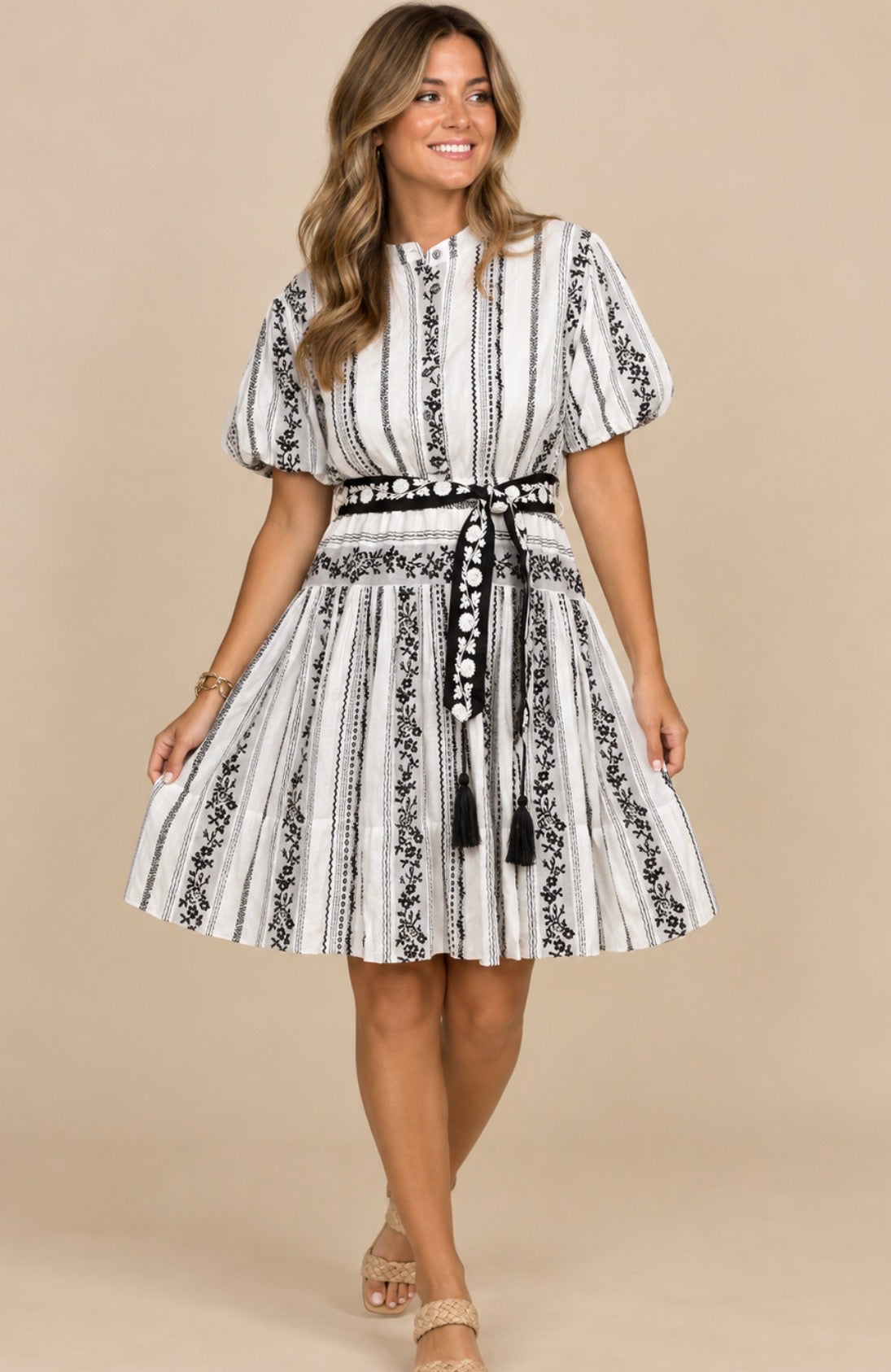 Sister Mary Rosita Dress Black Roses