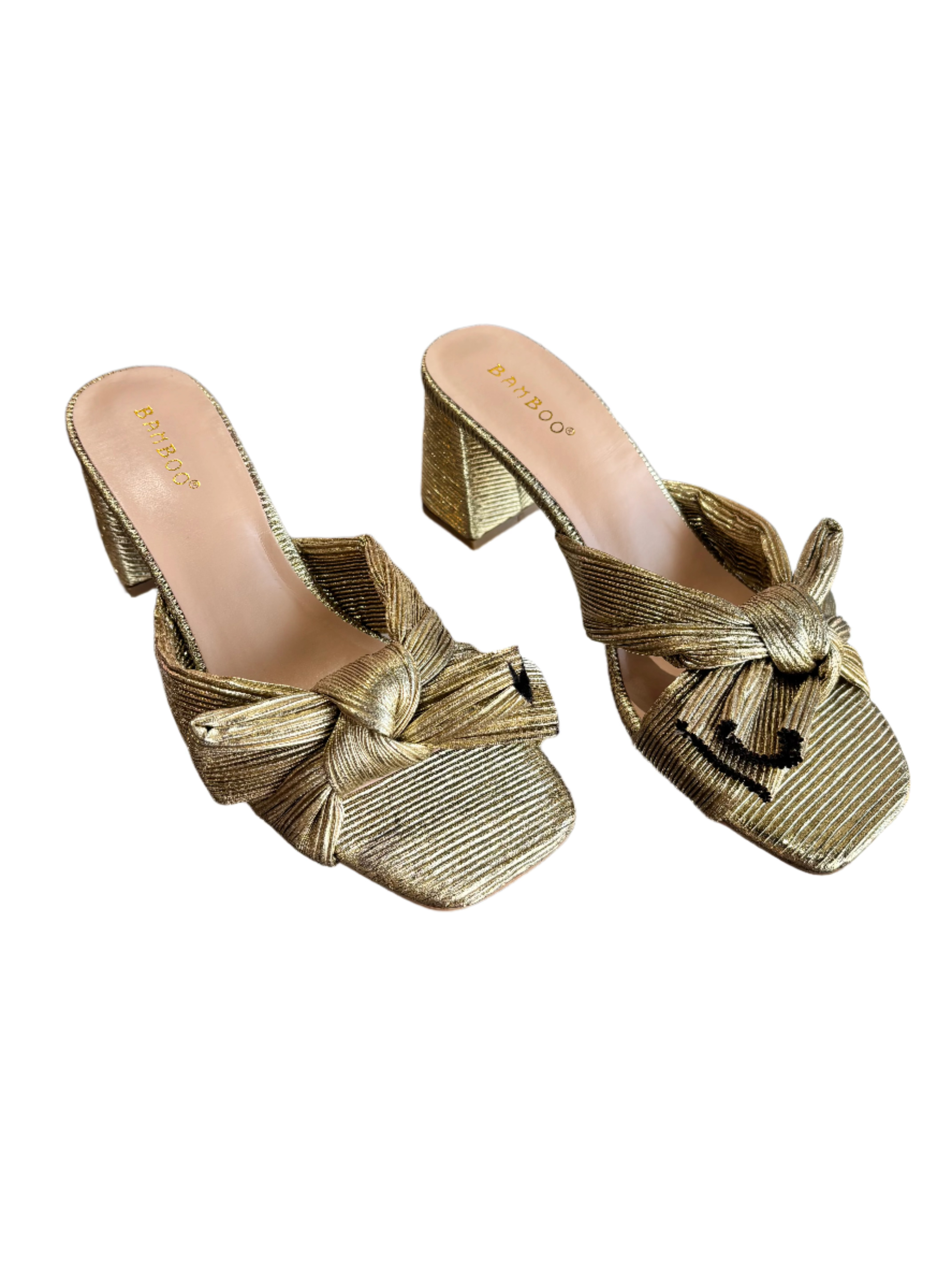 Gold Bow Heel