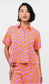 Ivy Jane Print Swing Jacket Tangerine