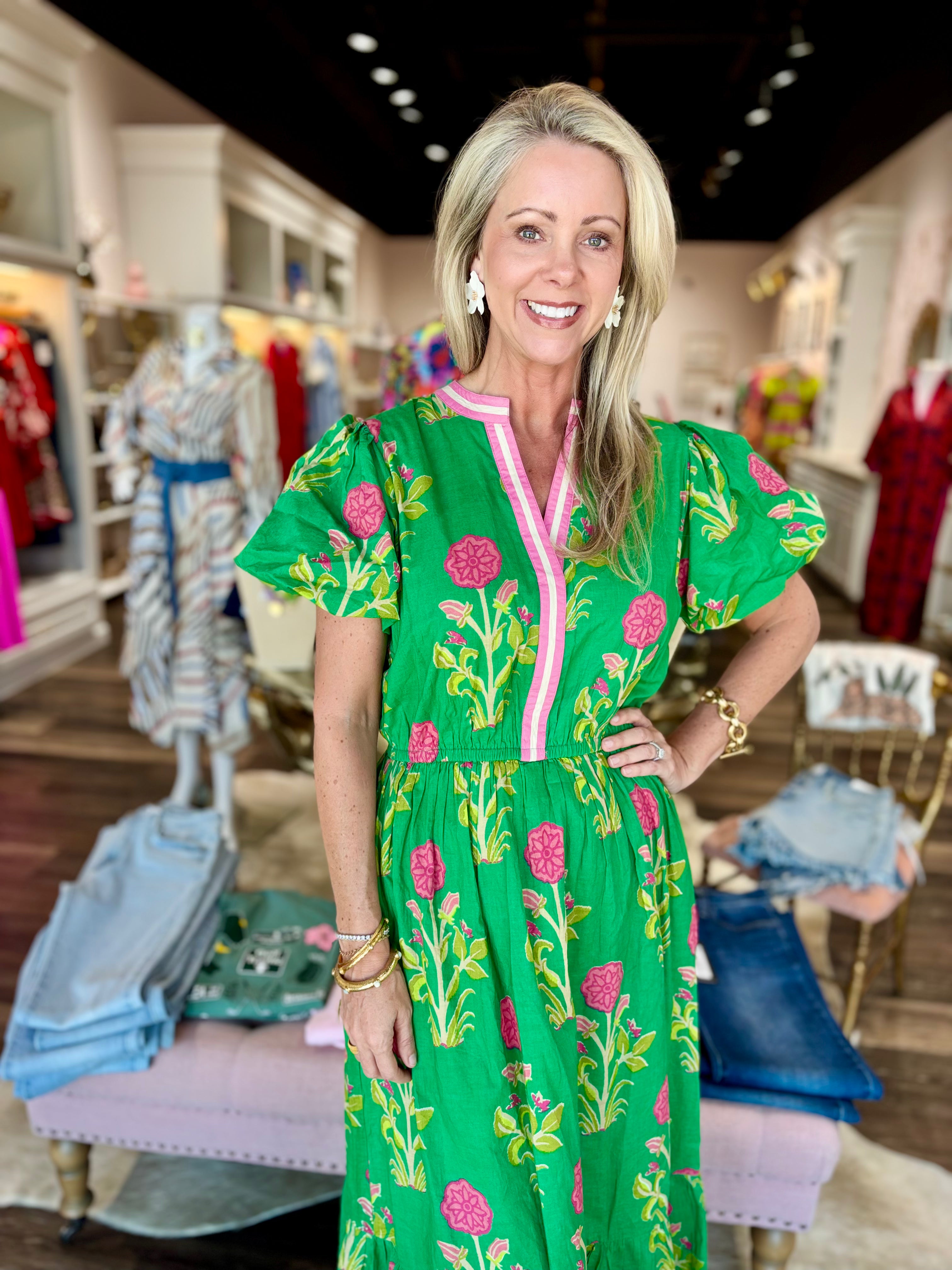 Haley Dress Green