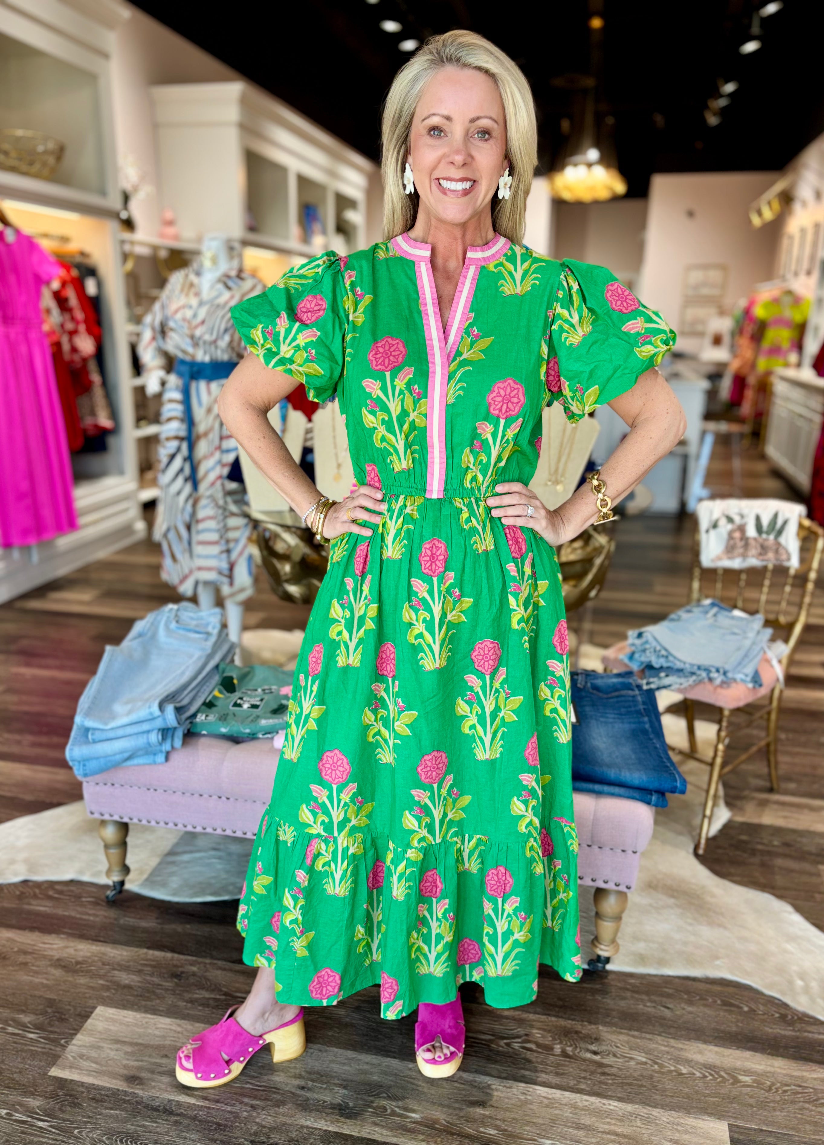 Haley Dress Green