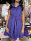 Jade Back Wrap Dress Purple