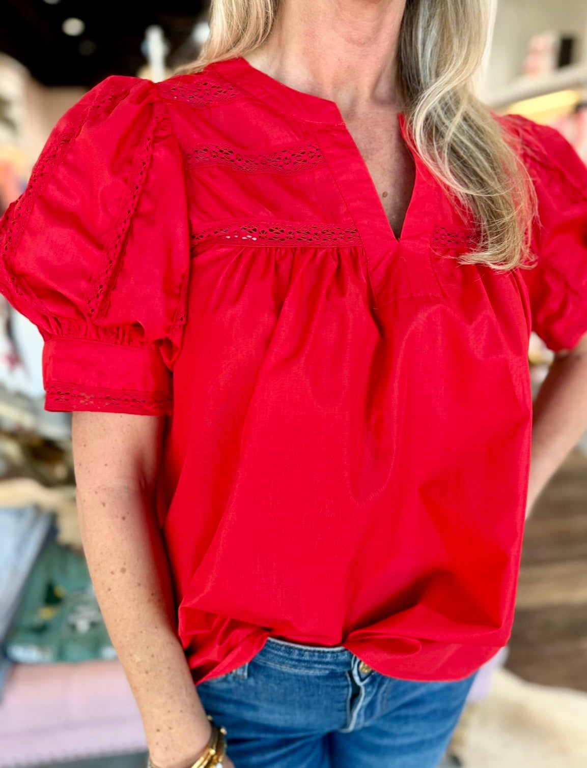 Red Blouse