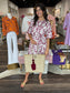 Joy Joy Ric Rac Trim Maroon Parisian Garden Dress