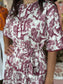 Joy Joy Ric Rac Trim Maroon Parisian Garden Dress