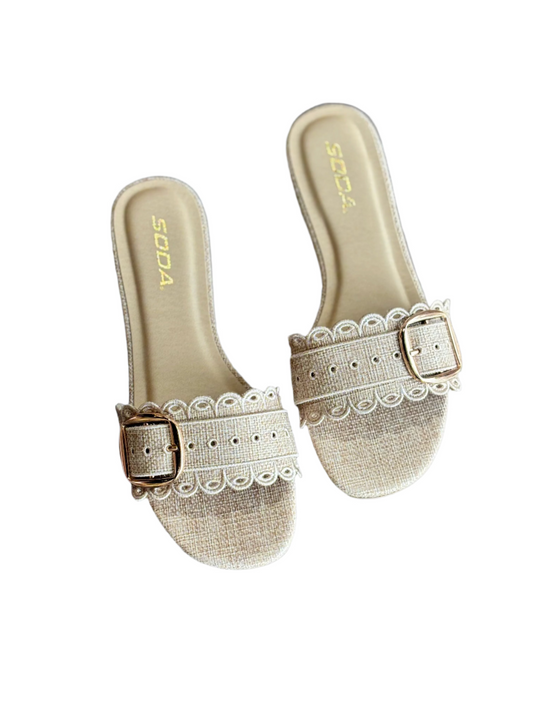 Raffia Sandal