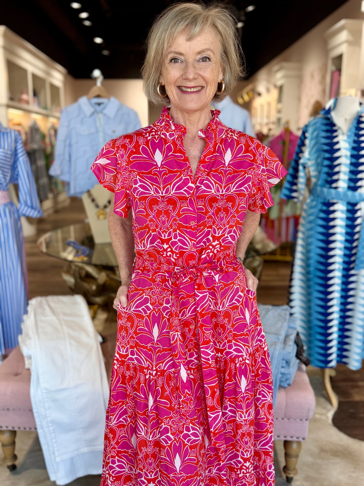 Jude Connally Mirabella Imperial Garden Peony Coral